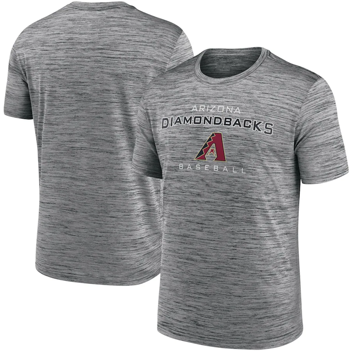 Men's Arizona Diamondbacks Gray Velocity Practice Performance T-Shirt